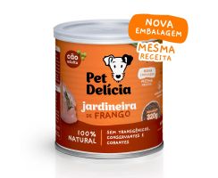 Ração Úmida Pet Delícia para Cães Adultos e Filhotes Sabor Jardineira de Frango 320g