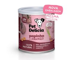 Ração Úmida Pet Delícia Papinha de Frango para Cães Filhotes 320g